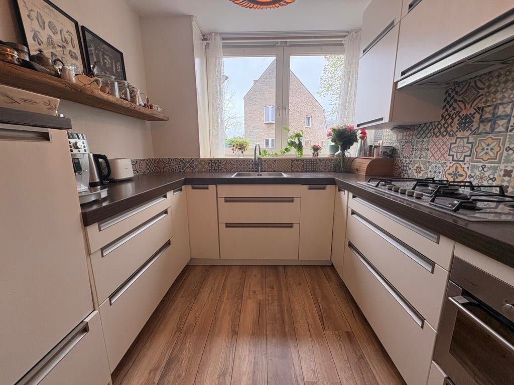 Keuken U-form compleet met apparatuur - In goede staat, Ophalen, Zo goed als nieuw, Wit