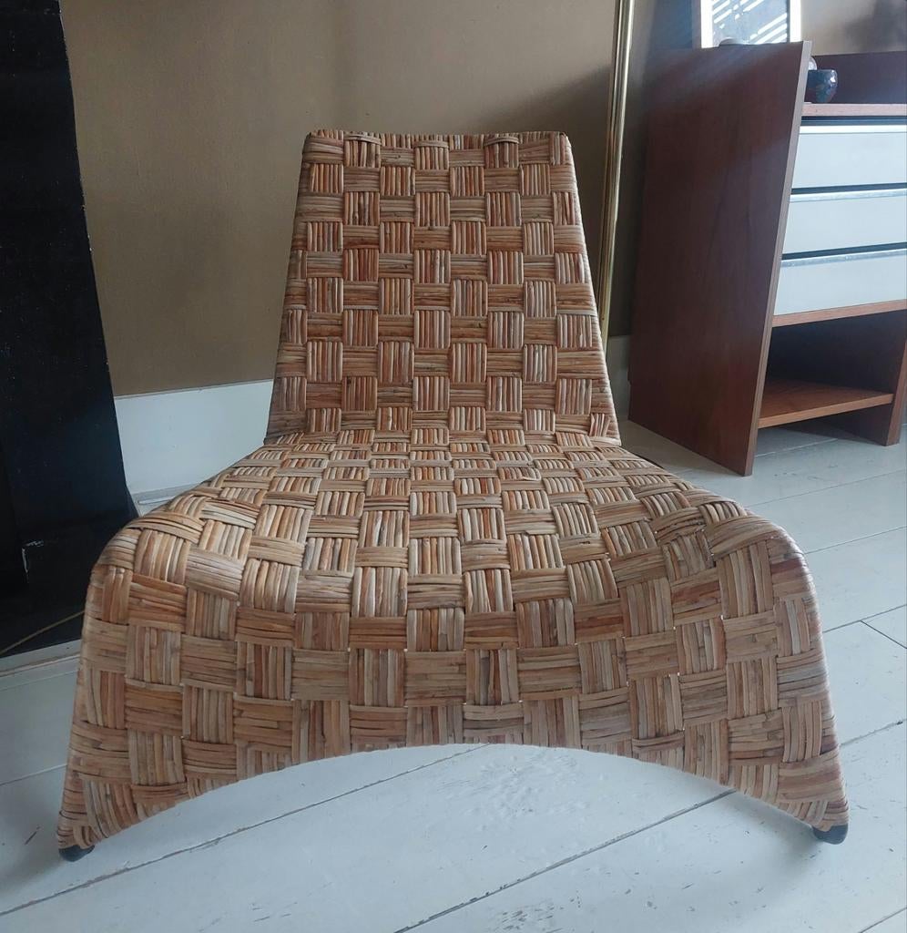 Rotan Fauteuil Måsö – Maria Vinka voor IKEA (2008–2011), Huis en Inrichting, Stoelen, Ophalen, Gebruikt, ., Metaal