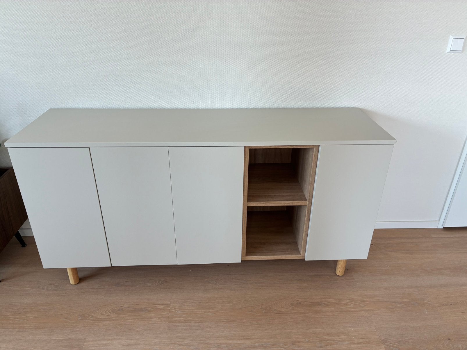 IKEA LEDAMOT kastje beige, Ophalen, 150 tot 200 cm, Zo goed als nieuw, Minder dan 100 cm