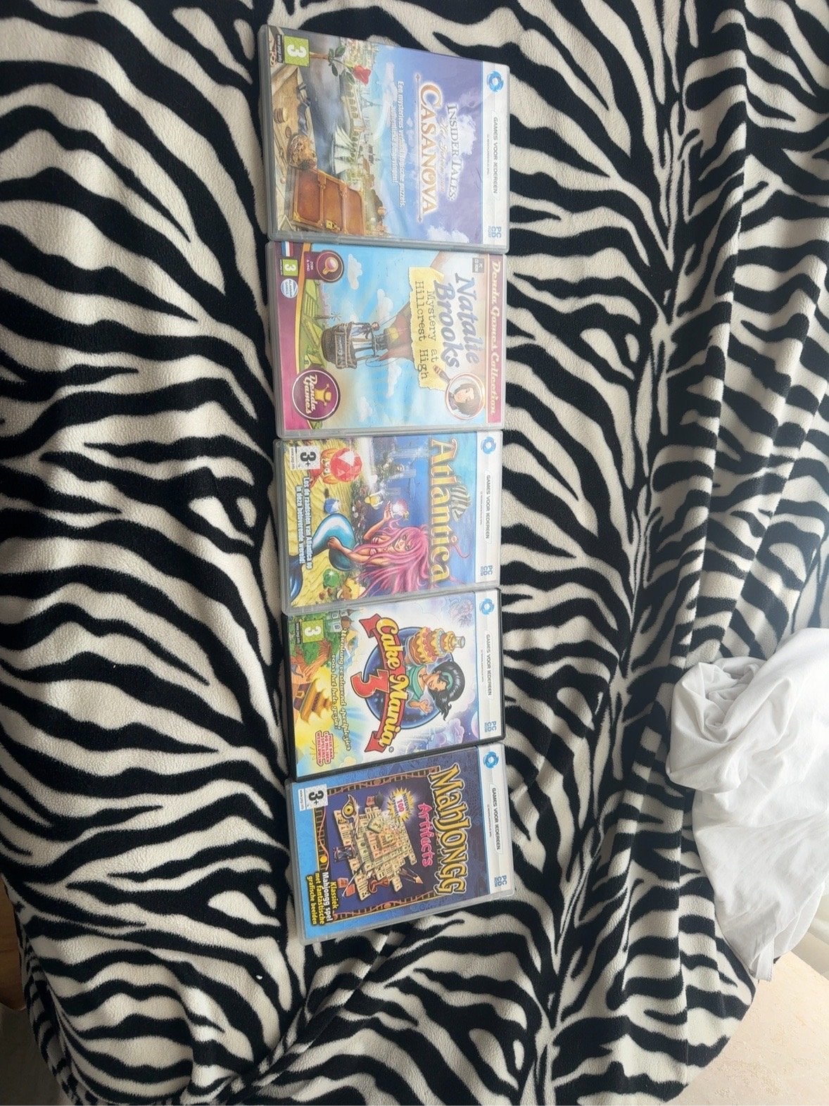 PC CD-ROM Spellen Bundel: 5 Leuke Games voor Iedereen, Puzzel en Educatief, Gebruikt, 1 speler, Ophalen of Verzenden