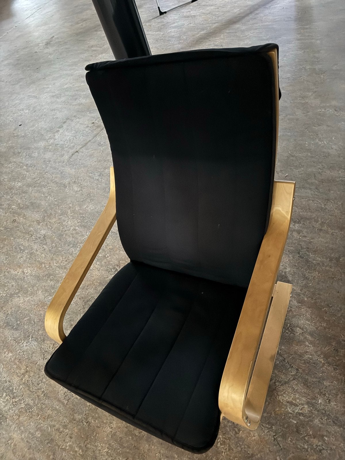IKEA Ligstoel met Zwart Kussen, Ophalen, Gebruikt, Zwart, Eén