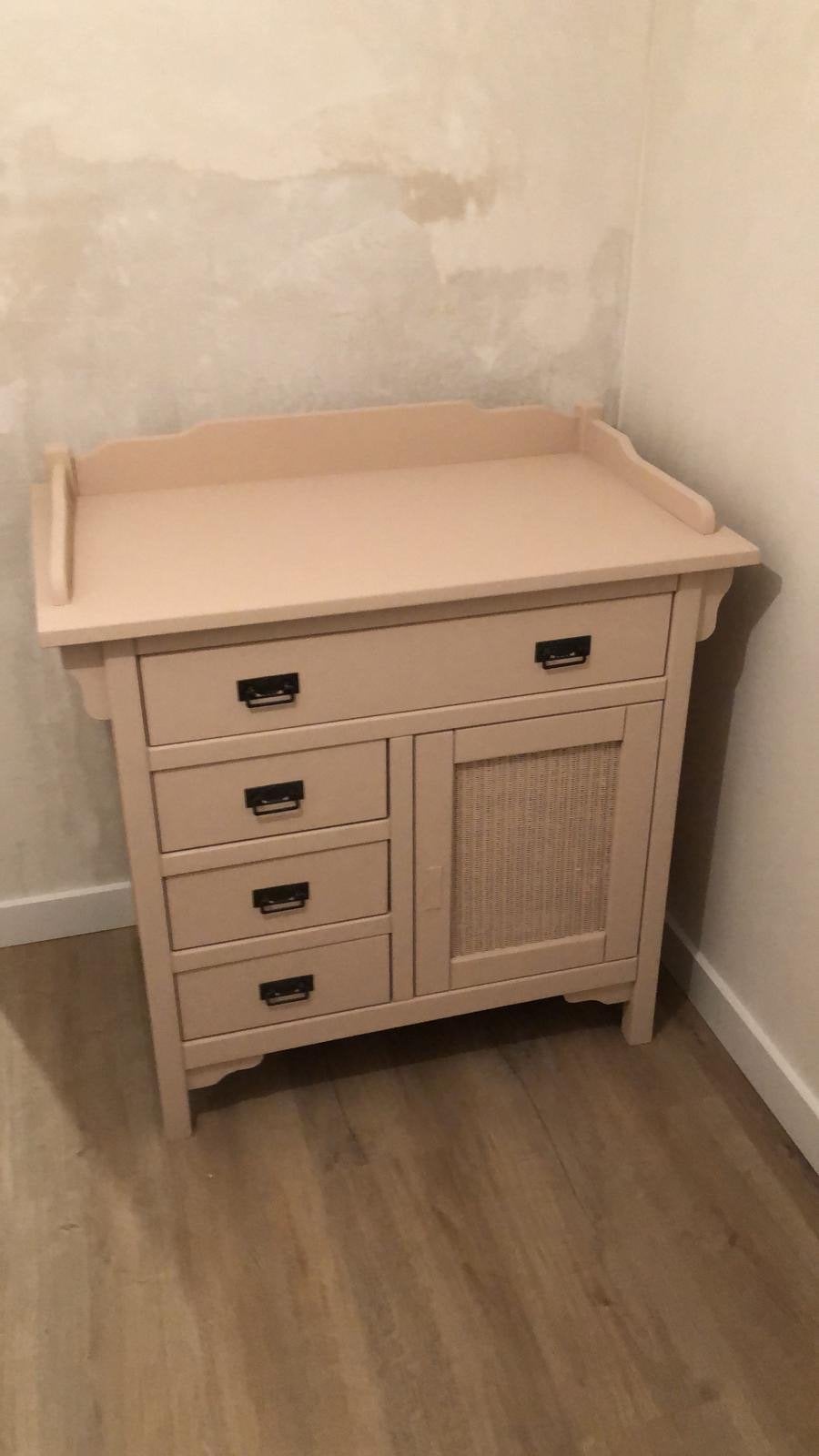 Massief houten ladekast / commode, Ophalen, Gebruikt, 50 tot 70 cm, 100 cm of meer