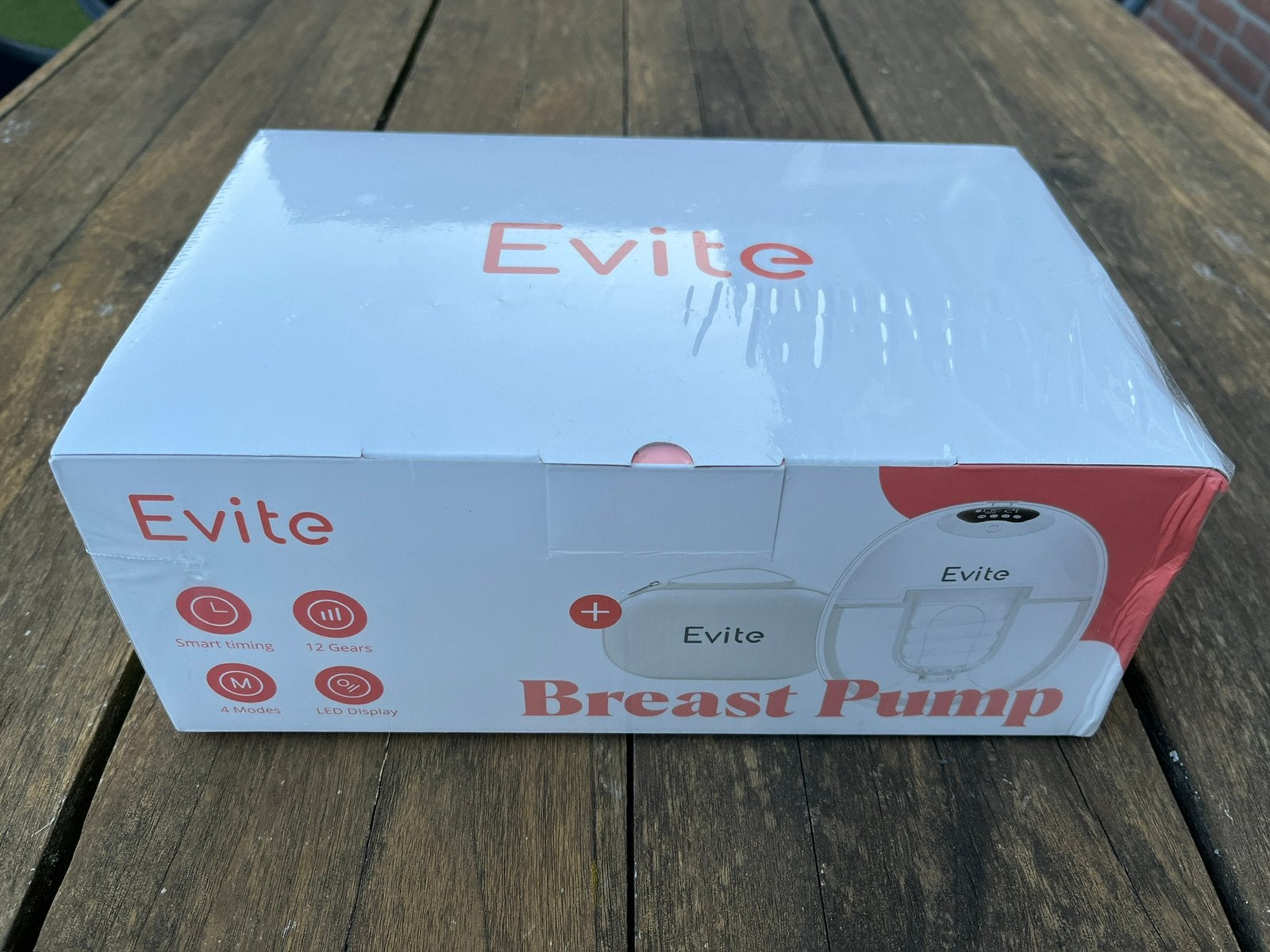 Evite 2x draadloze borstpomp / borstkolf NIEUW IN PLASTIC, Ophalen of Verzenden, Nieuw, Borstkolf