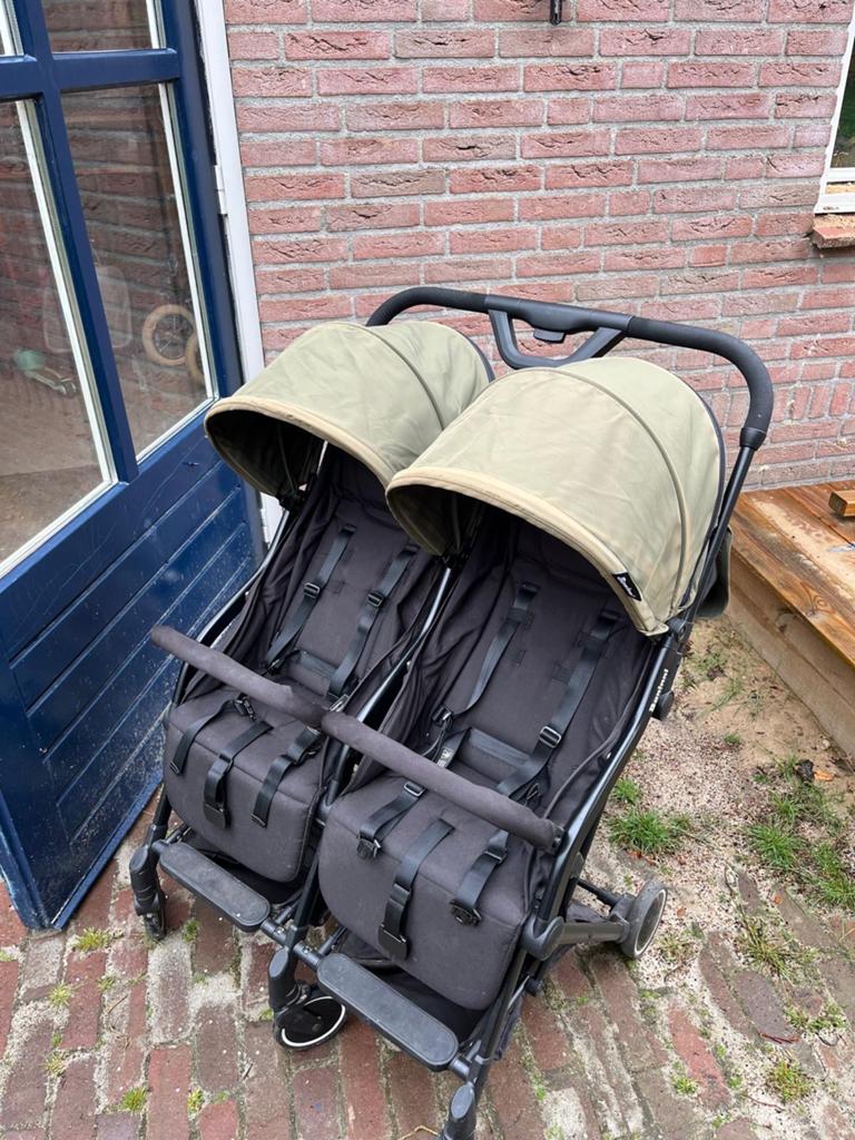 Baninni Duo Buggy mosgroen - Compact en functioneel, Kinderen en Baby's, Buggy's, Ophalen of Verzenden, Gebruikt, Overige merken