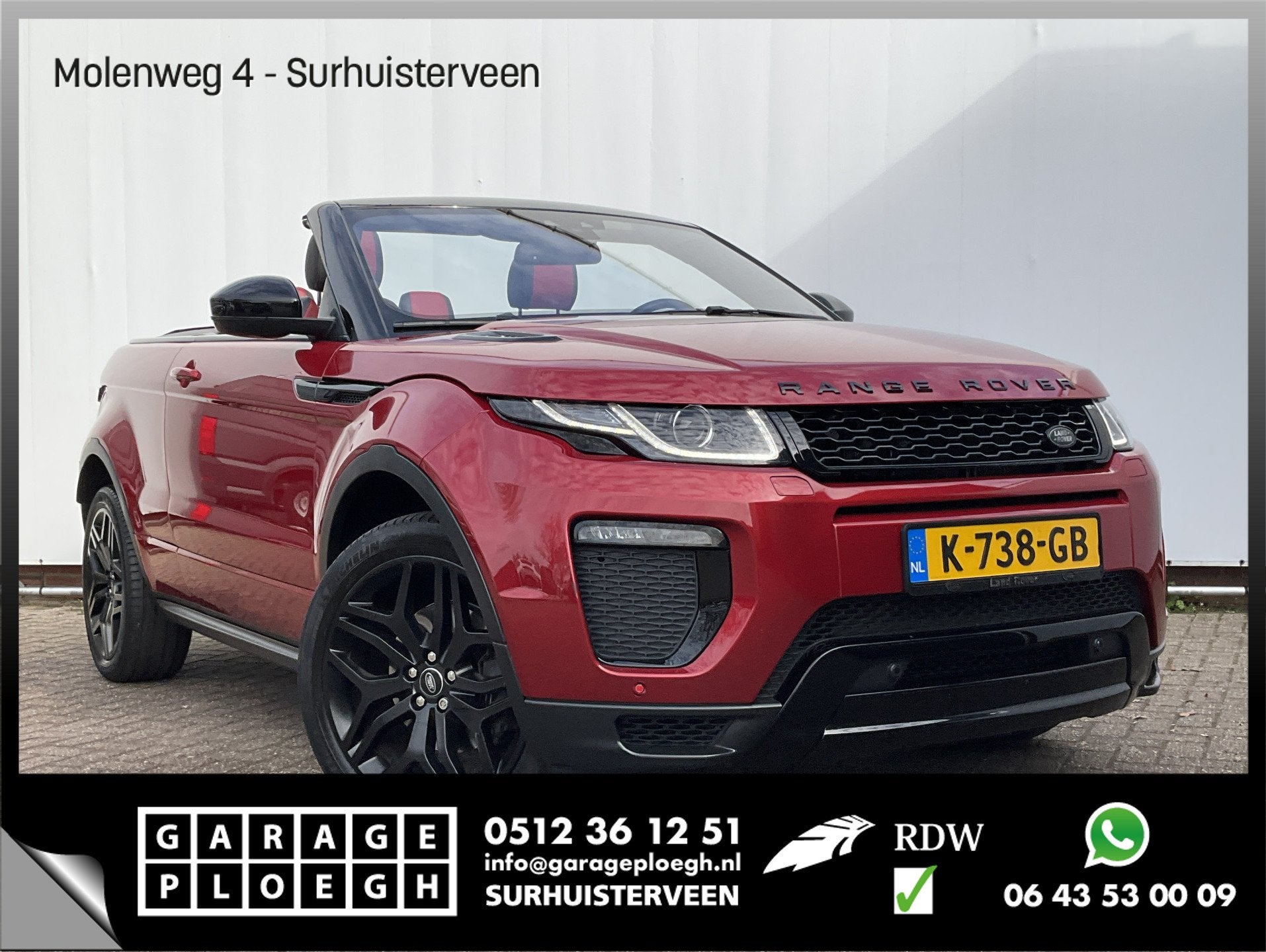 Land Rover Range Rover Evoque Convertible 2.0 Si4 HSE Dynami, Auto's, Automaat, Gebruikt, Euro 6, 4 cilinders