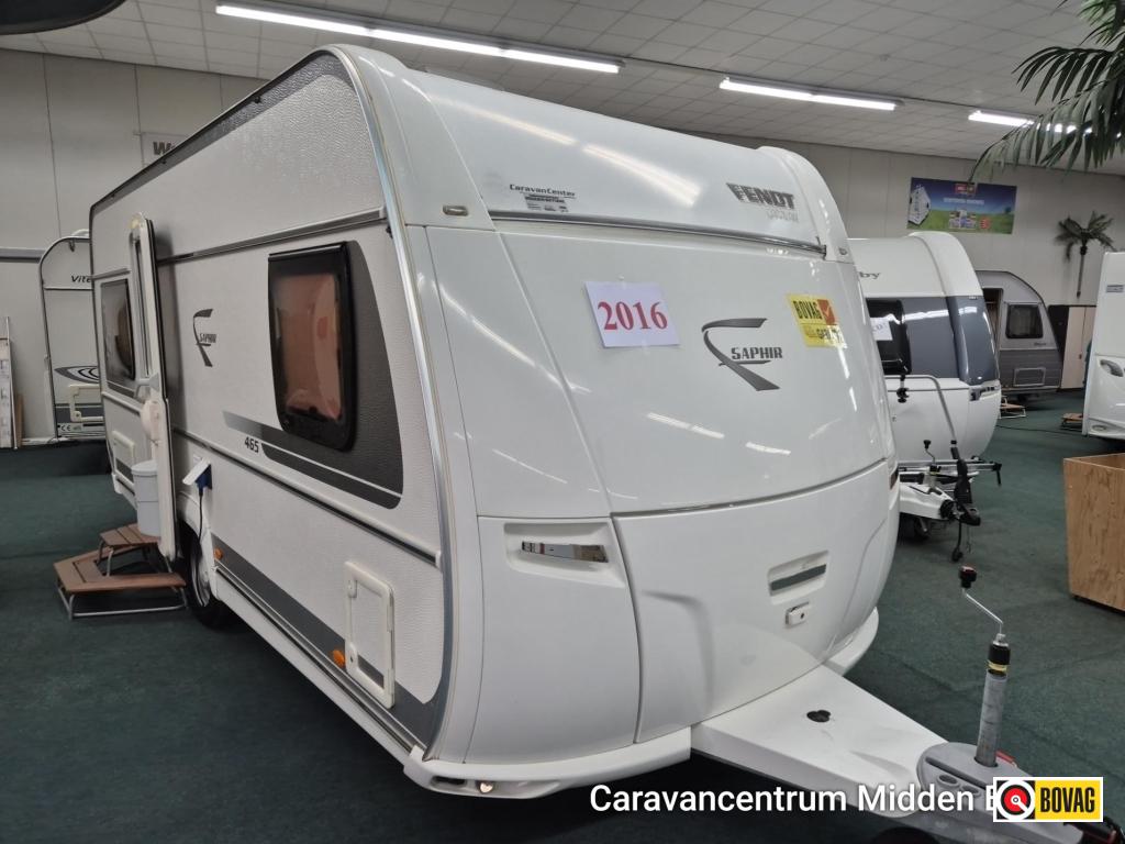 Fendt Saphir 465 SFB Fransbed ,Voortent,Prachtstaat!, Caravans en Kamperen, Caravans, Rondzit, Bedrijf, Overige typen, Fendt
