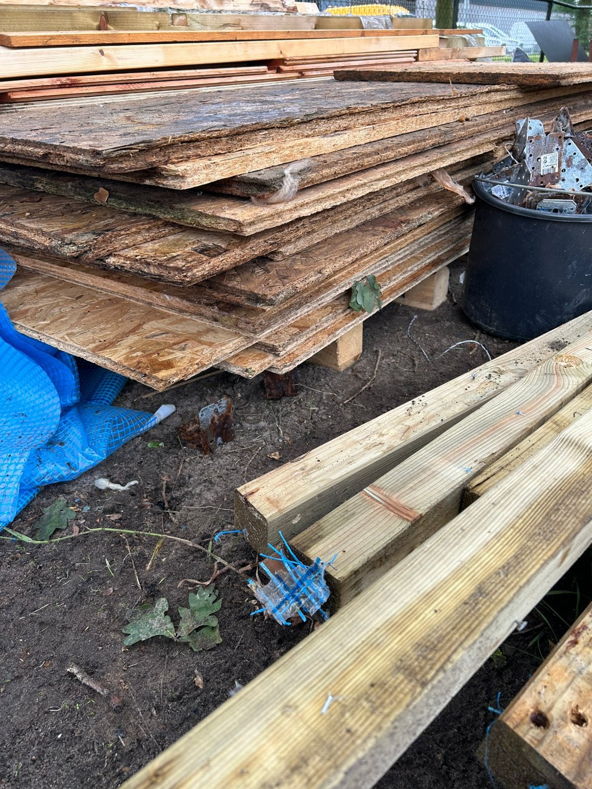 Osb platen, Doe-het-zelf en Verbouw, Platen en Panelen, Ophalen of Verzenden, Gebruikt, Hout