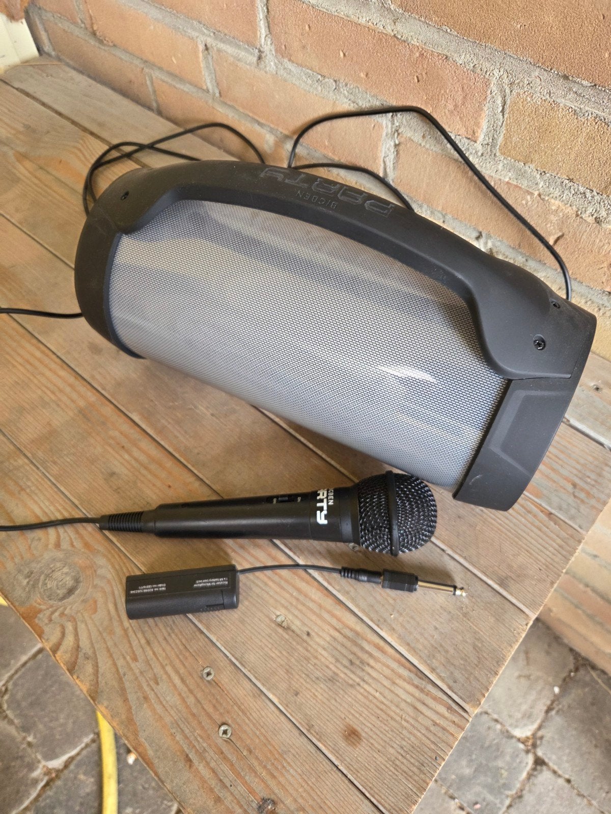 karaoke set, Ophalen of Verzenden, Zo goed als nieuw, Zangmicrofoon