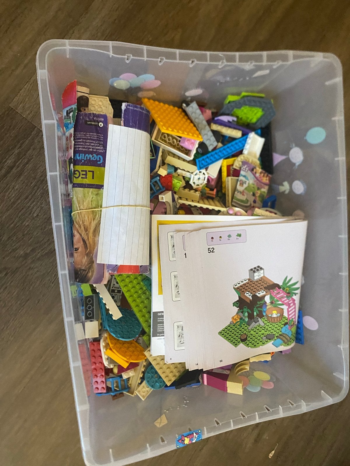 Grote doos LEGO Friends met handleidingen, Ophalen, Gebruikt, Lego, Friends