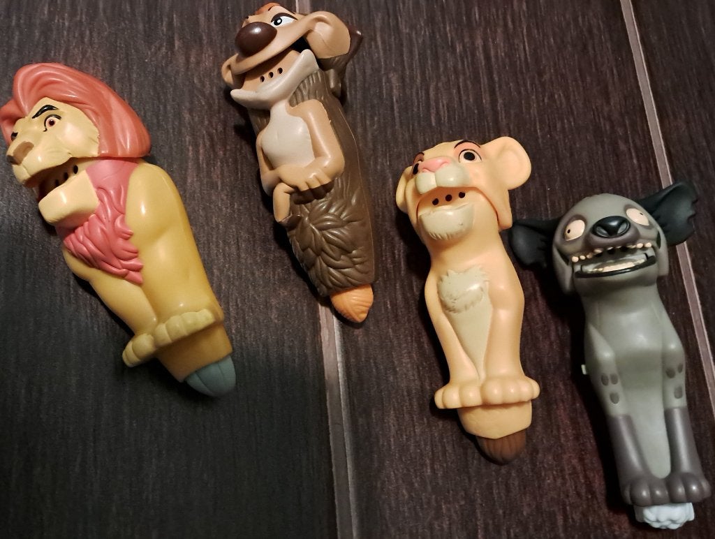 McD Lion King vingerpoppetjes, Ophalen of Verzenden, Leeuwenkoning of Jungle Boek, Gebruikt, Beeldje of Figuurtje