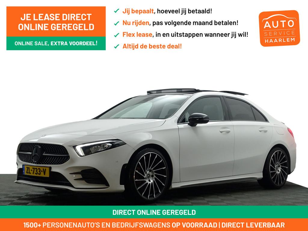 Mercedes-Benz A-Klasse 200 AMG Night Edition Aut- Panoramada, Auto's, Gebruikt, 4 cilinders, Met garantie (alle), Origineel Nederlands