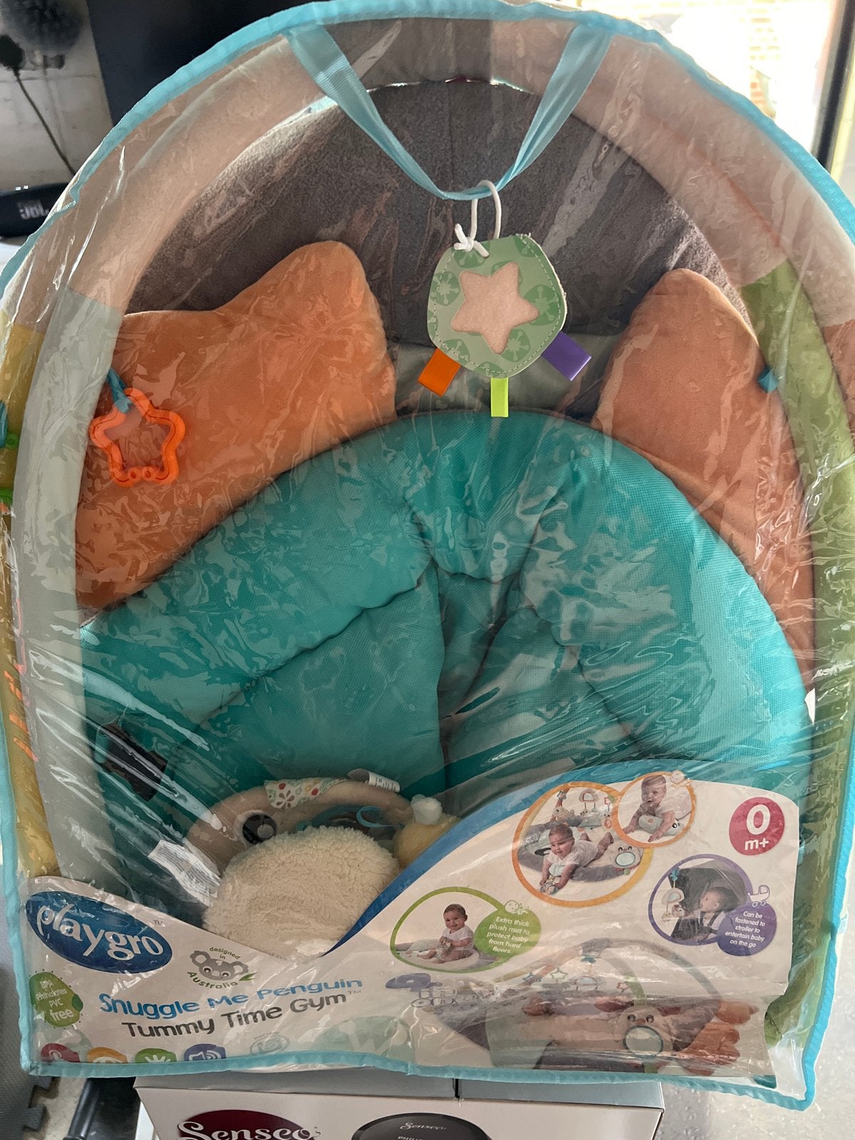 Playgro Snuggle Me Penguin Tummy Time Gym Speelkleed, Ophalen of Verzenden, Zo goed als nieuw, Speelkleed