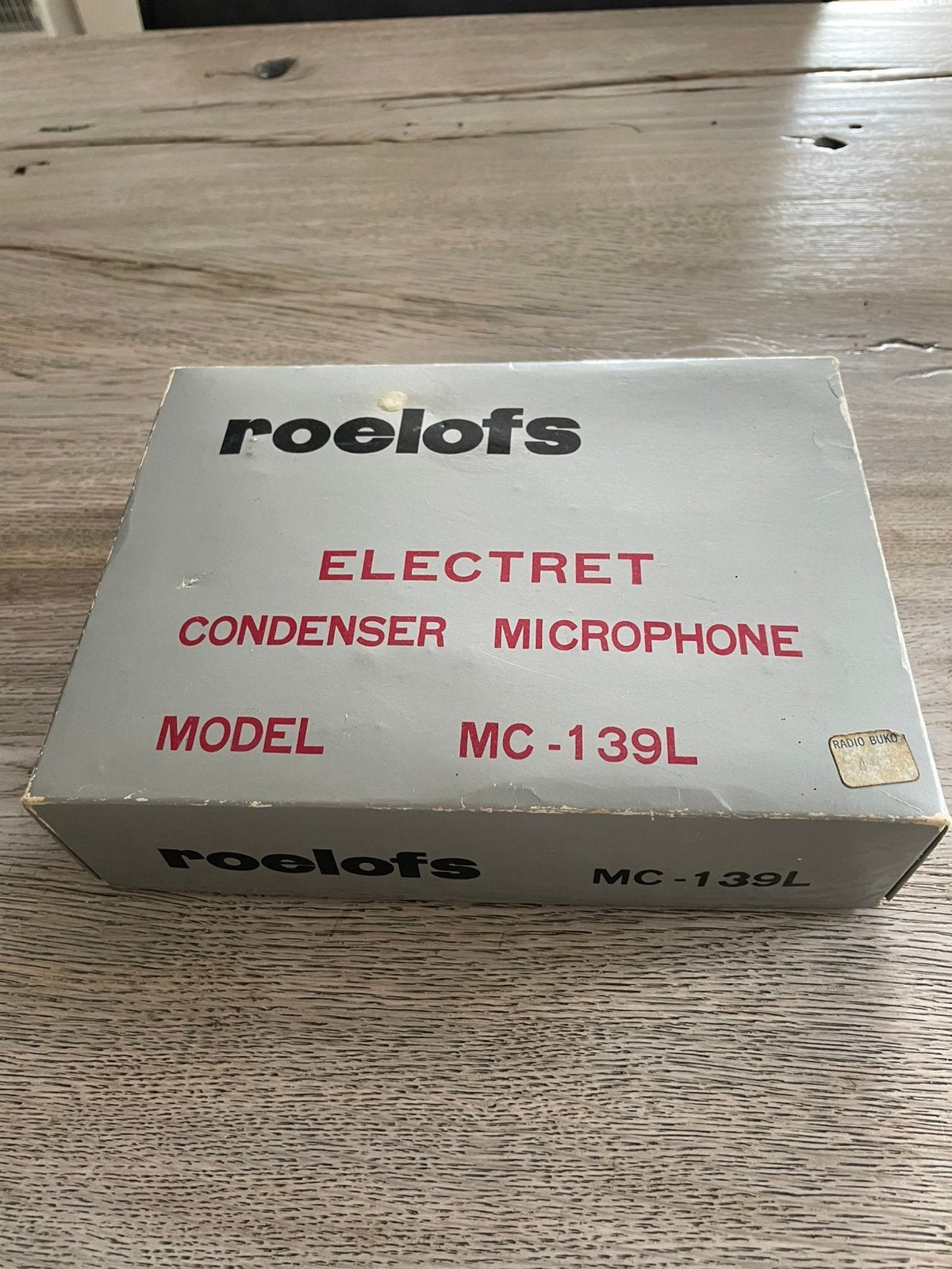 Roelofs concenser microfoon. Model MC-1 39L, Muziek en Instrumenten, Ophalen of Verzenden, Zo goed als nieuw, Overige typen