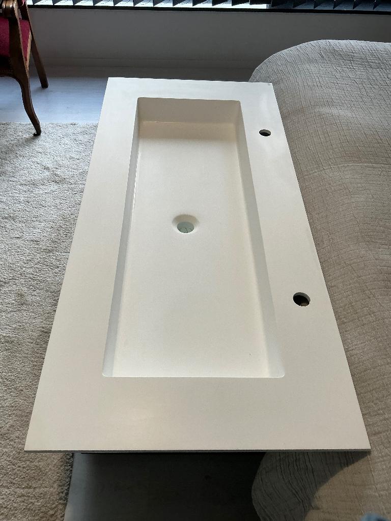 Wastafel voor 2 personen, Ophalen, 100 tot 150 cm, Nieuw, Minder dan 25 cm