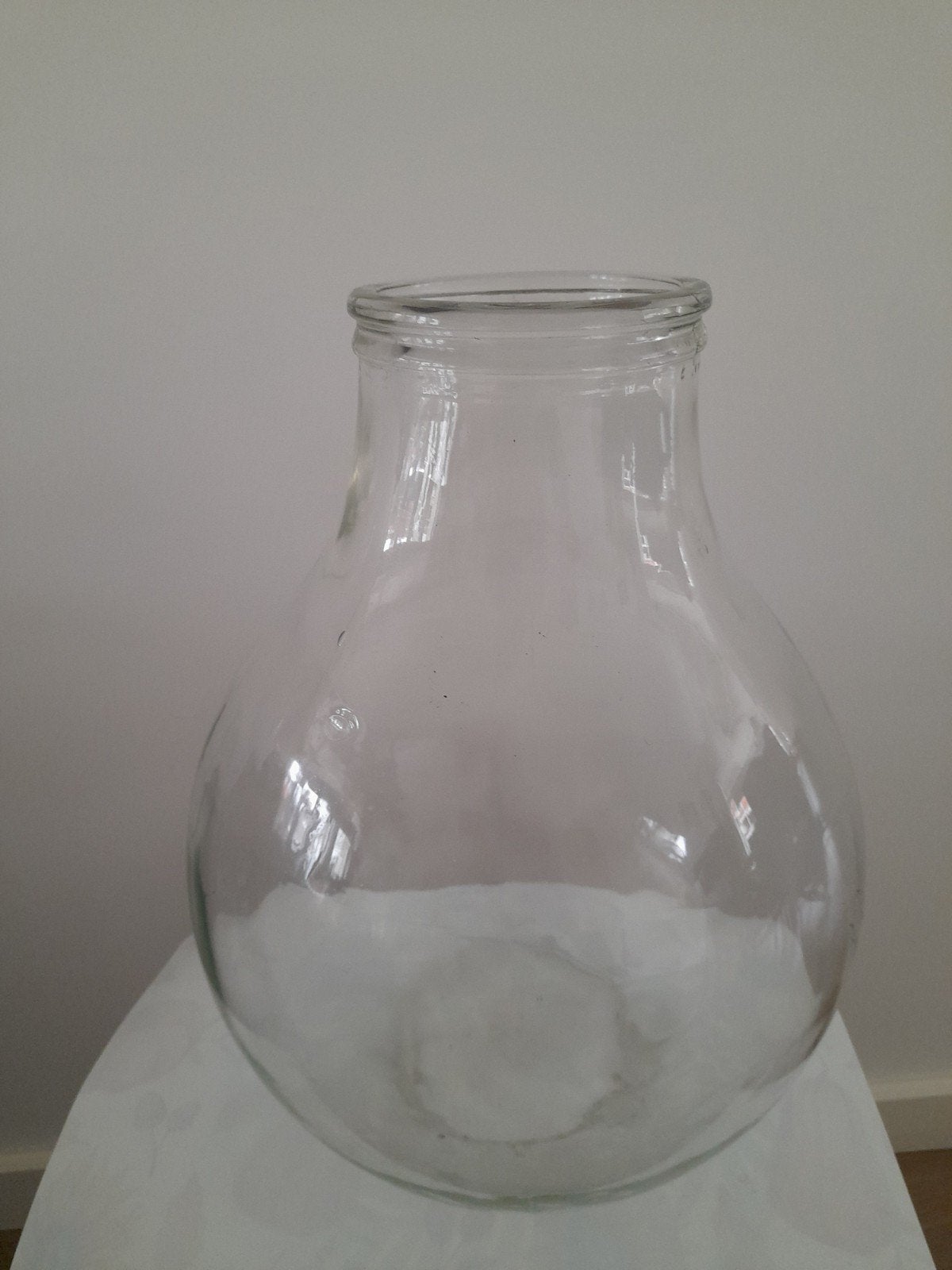 Grote glazen vaas/fles - Decoratief en veelzijdig, Huis en Inrichting, Ophalen, Glas