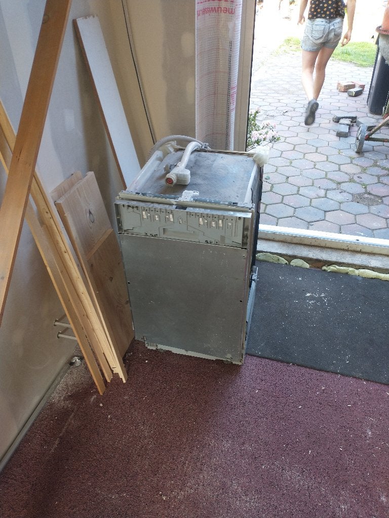 Siemens vaatwasser 45cm breed, Ophalen, Gebruikt, Minder dan 85 cm, Inbouw
