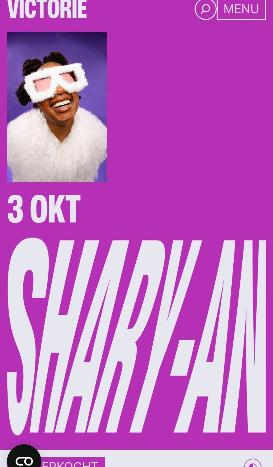 1 ticket concert shary an alkmaar 3-10-2026, Eén persoon, Oktober