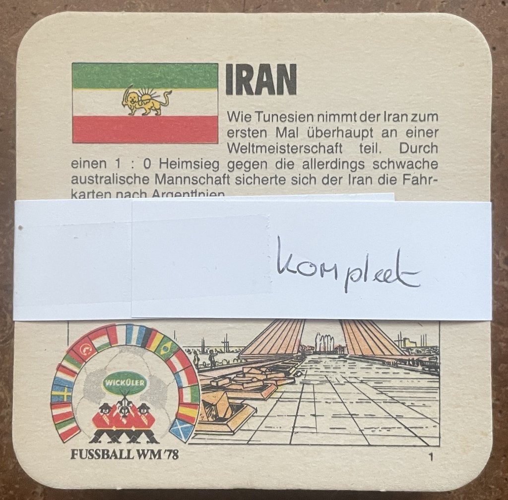 Wicküler bierviltjes, serie WK '78, Verzamelen, Biermerken, Ophalen of Verzenden, Zo goed als nieuw, Viltje(s), Overige merken