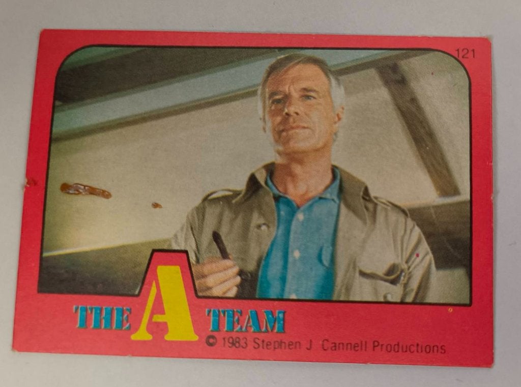 The A-Team Monty Gum 1983 no.121, Ophalen of Verzenden, Nieuw, Foto of Kaart