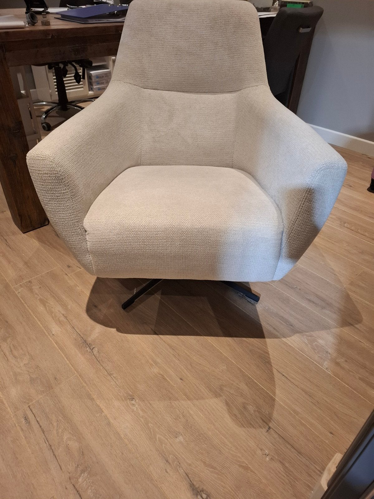 Draai Fauteuil, Ophalen, Zo goed als nieuw, Stof, 50 tot 75 cm