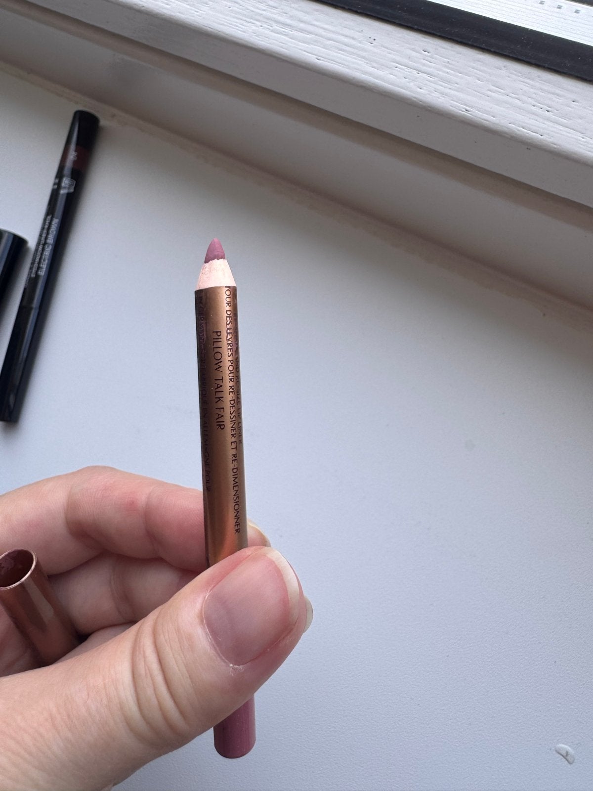 Charlotte Tilbury Lip Liner Pillow Talk Fair - Koude Roze, Gebruikt, Lippen, Ophalen of Verzenden, Make-up