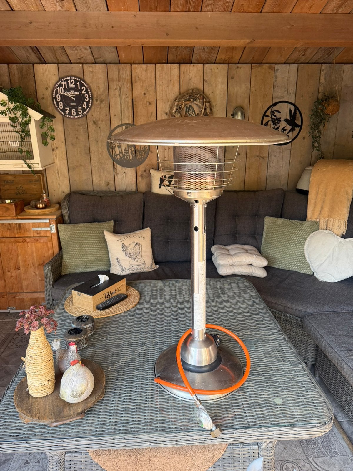Tafelmodel Terrasverwarmer, Ophalen, Zo goed als nieuw
