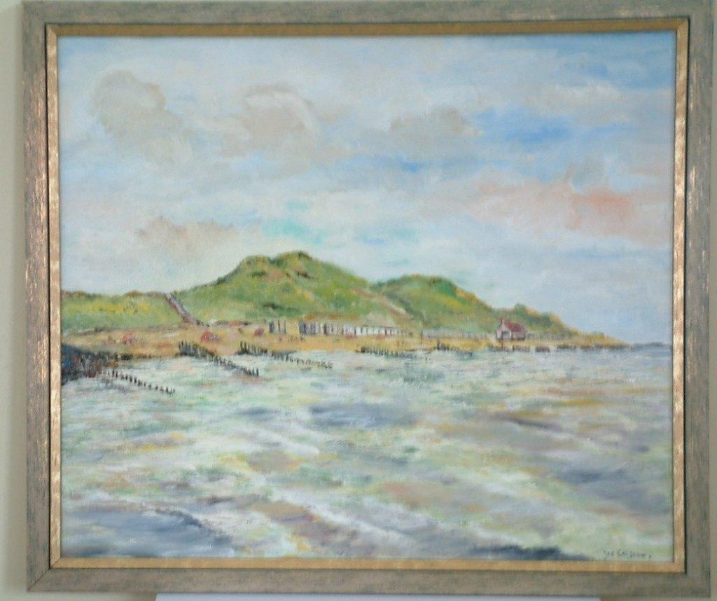 strand  Walcheren zoutelande -westkapelle   en 2 portretten, Antiek en Kunst, Ophalen