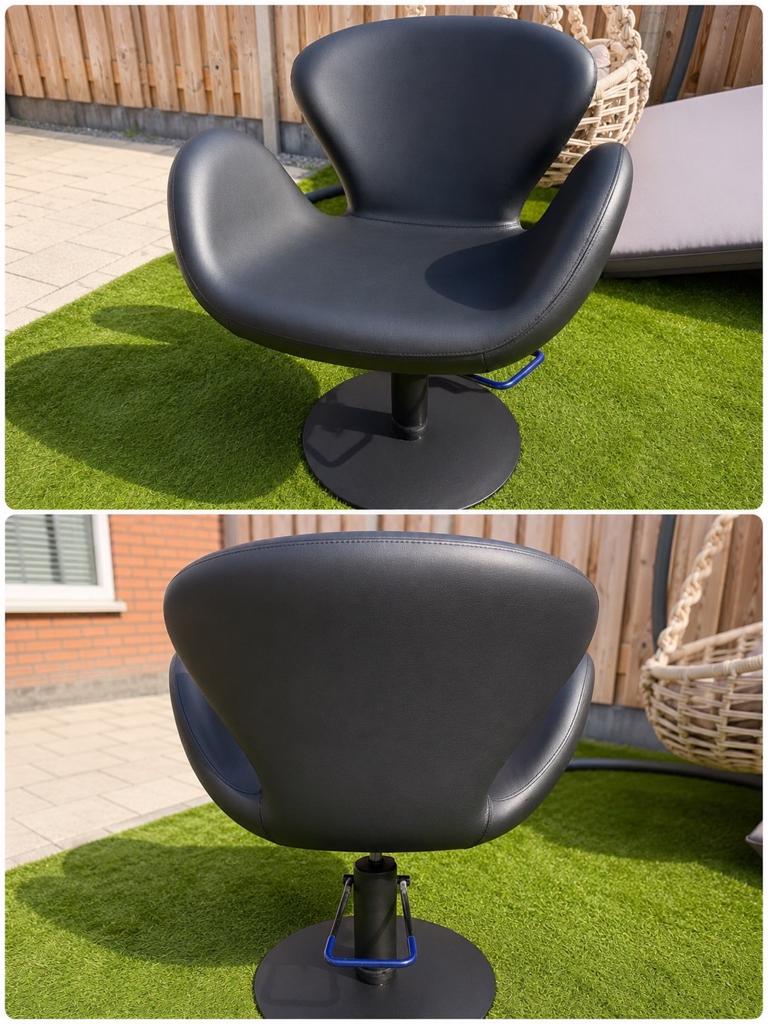 kappers stoelen MIRPLAY KAPPERSSTOEL CHLOE BLACK, Ophalen of Verzenden, Zwart, Drie