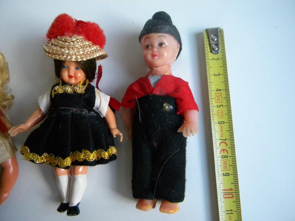 POPJE, POPJES ALLERHANDE, POPPETJE 3 STUKS, Verzamelen, Ophalen of Verzenden, Gebruikt, Popje