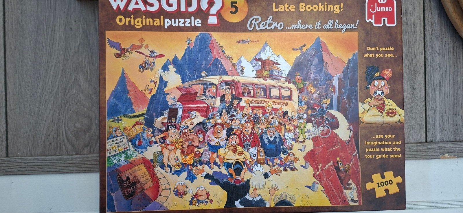 Wasgij Original 5: Late Booking! Retro Legpuzzel, Ophalen, Meer dan 50 stukjes, Gebruikt, 6 jaar of ouder