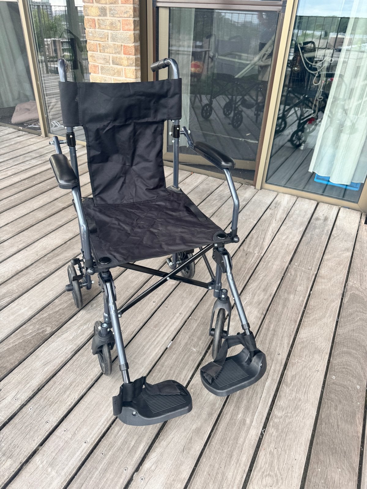 Lichte Opvouwbare rolstoel met tas Multimotion Transporter, Ophalen of Verzenden, Duwrolstoel