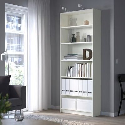 Witte Billy Boekenkast met Verstelbare Planken, Ophalen, Gebruikt, 200 cm of meer, Modern, Functioneel