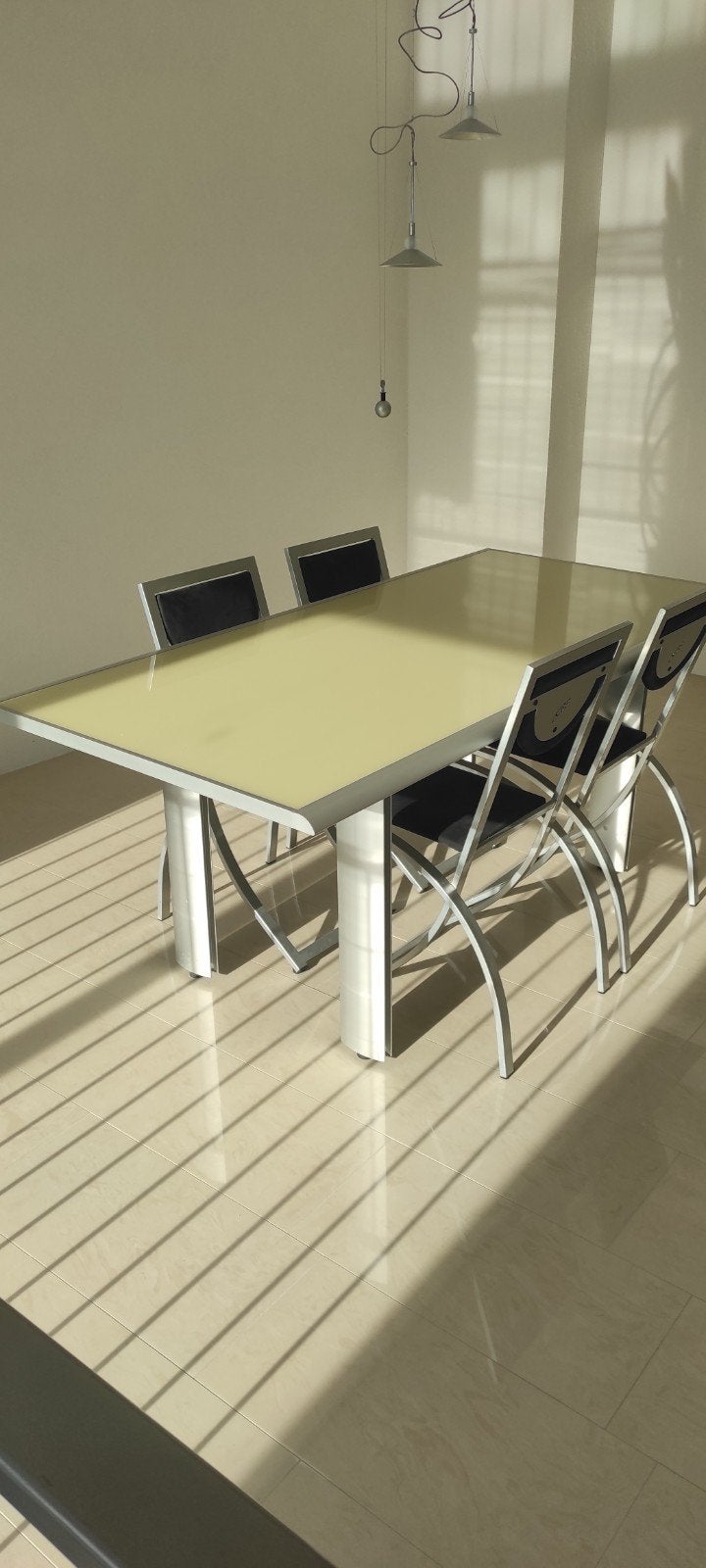 musterring design tafel/ bureau Zo goed als nieuw, Huis en Inrichting, Ophalen, 100 tot 150 cm, Zo goed als nieuw, Glas