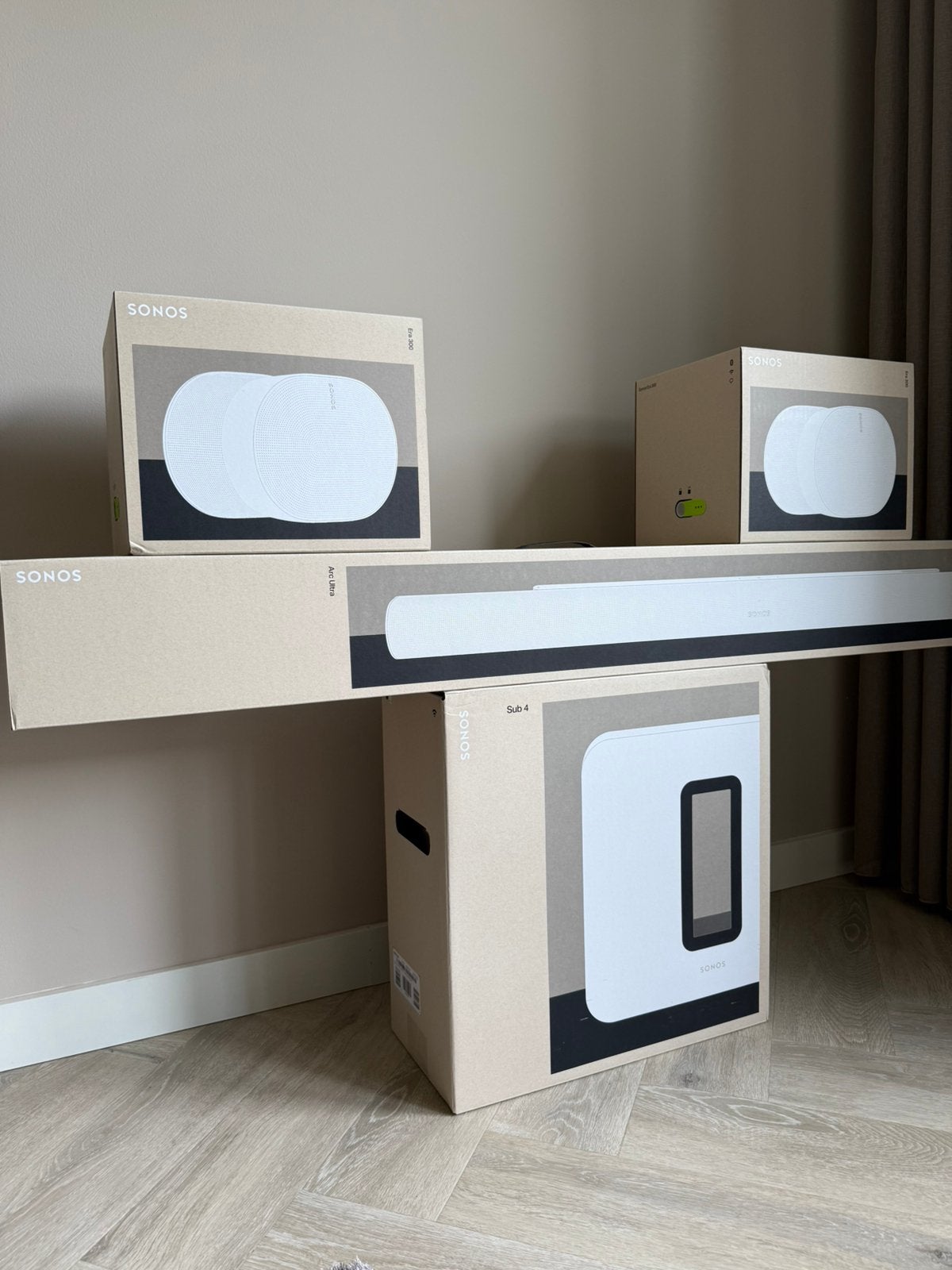 SONOS Ultieme meeslepende set met Arc Ultra VOORRAAD, Overige merken, Overige systemen, 70 watt of meer, Nieuw