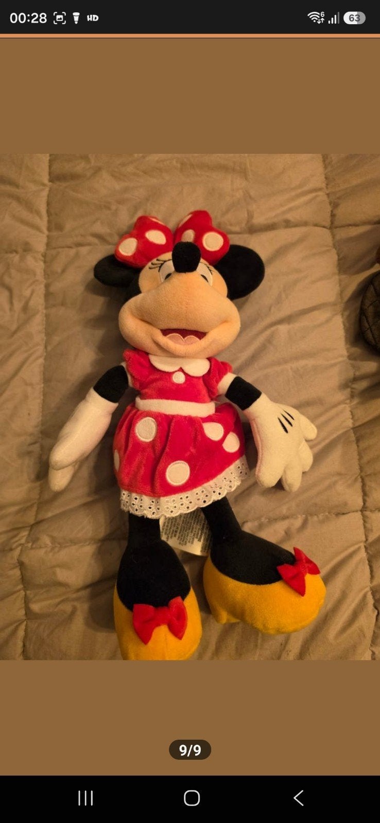 Minnie Mouse Knuffel - Disney Pluche Figuur, Ophalen of Verzenden