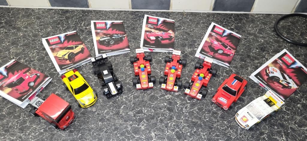 Lego Ferrari Shell raceauto,s compleet en mooi., Gebruikt, Compleet, Lego, Ophalen of Verzenden