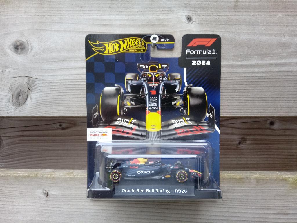 RB20 Red Bull Racing Hotwheels RealRiders Max Verstappen, Ophalen, Nieuw, Auto