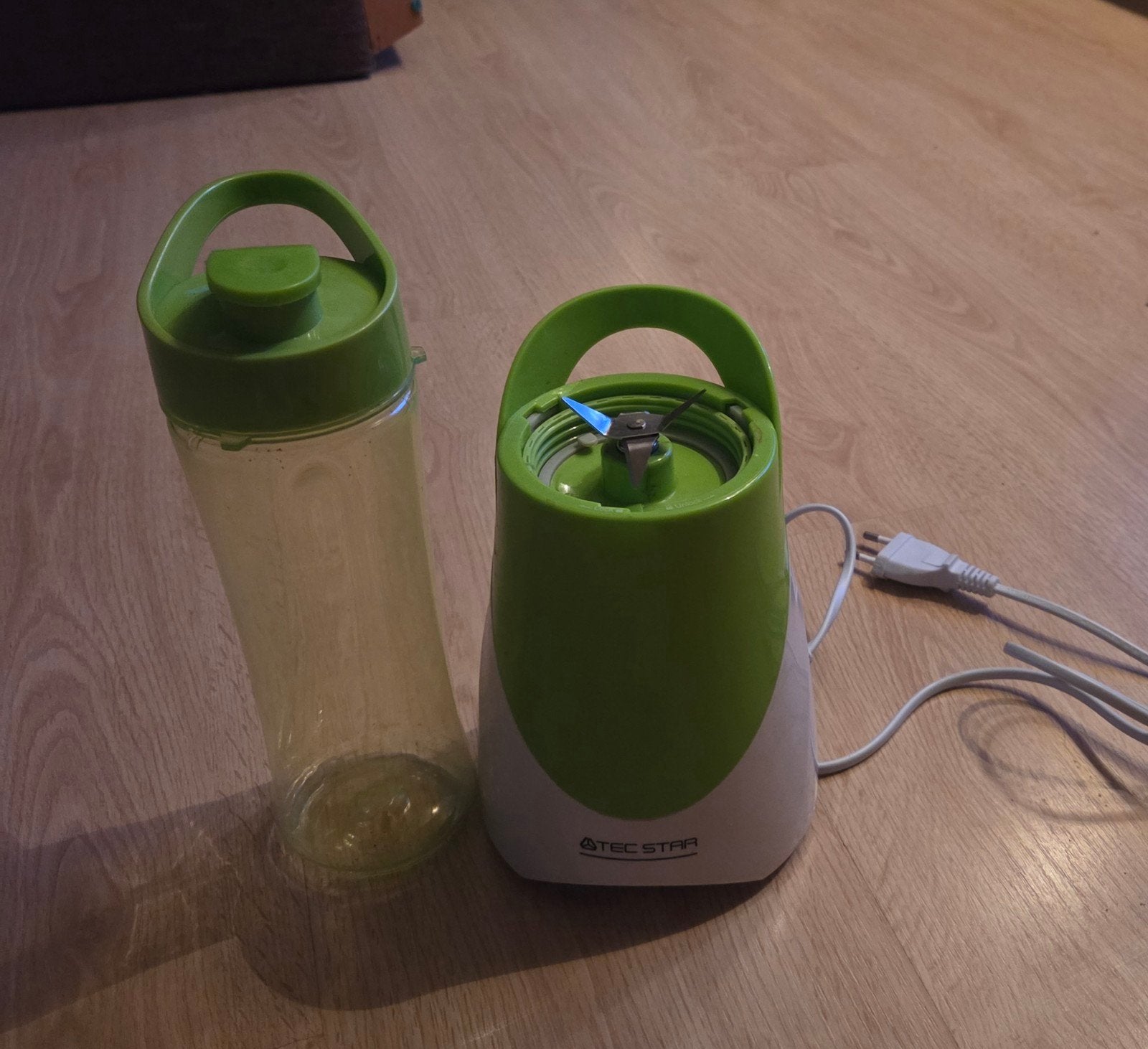 Tec Star Blender to Go - Groen/Wit, Witgoed en Apparatuur, Ophalen of Verzenden, Zo goed als nieuw, Blender to go
