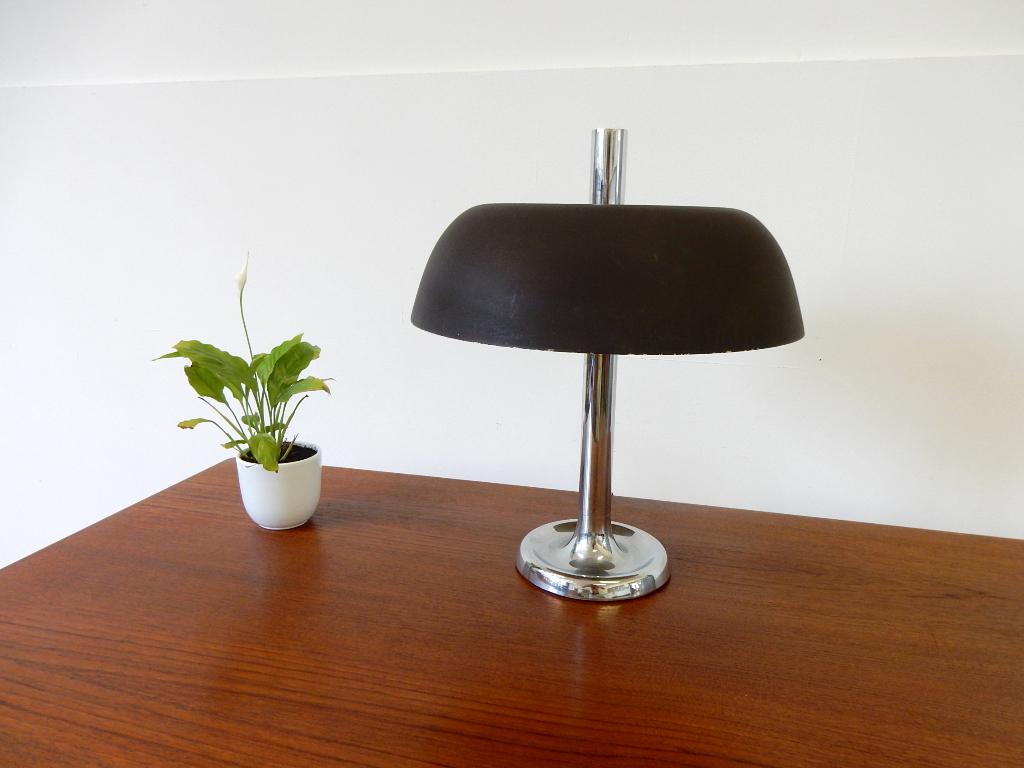 retro vintage dressoir lamp design Egon Hillebrand jaren 70, Huis en Inrichting, Lampen | Tafellampen, Gebruikt, Minder dan 50 cm