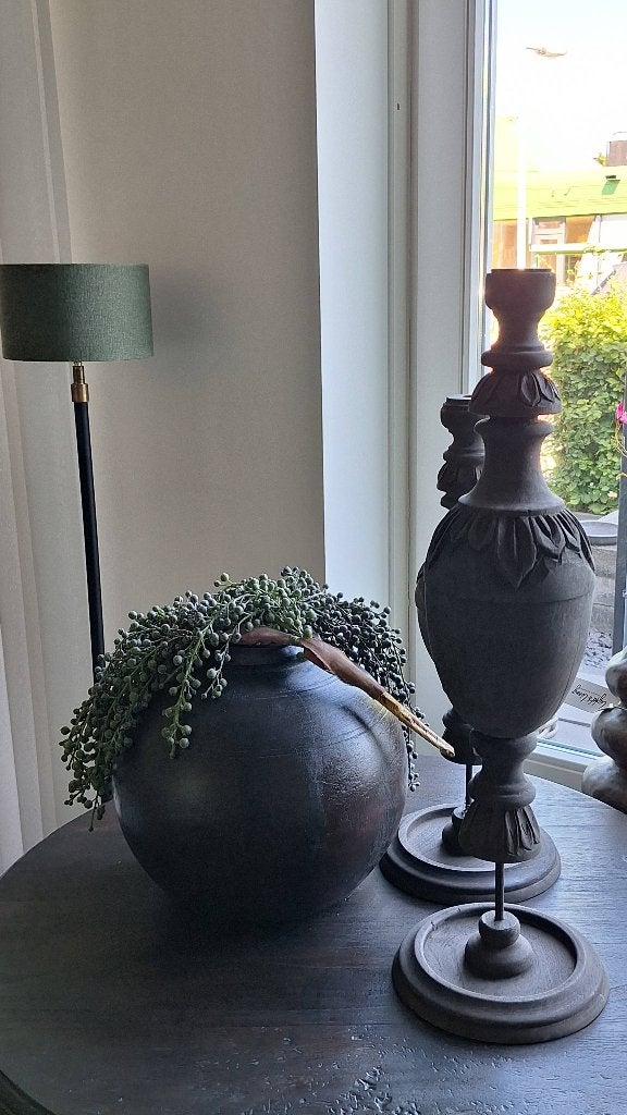 Houten kandelaar, Huis en Inrichting, Woonaccessoires | Kandelaars en Kaarsen, Ophalen, Bruin, 65 cm, Overige merken