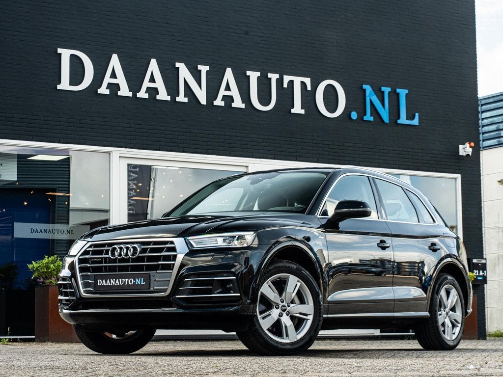 Audi Q5 50 TFSI e quattro S edition S Line Keyless Tour Pakk, Automaat, 4 cilinders, Leder en Stof, Zwart