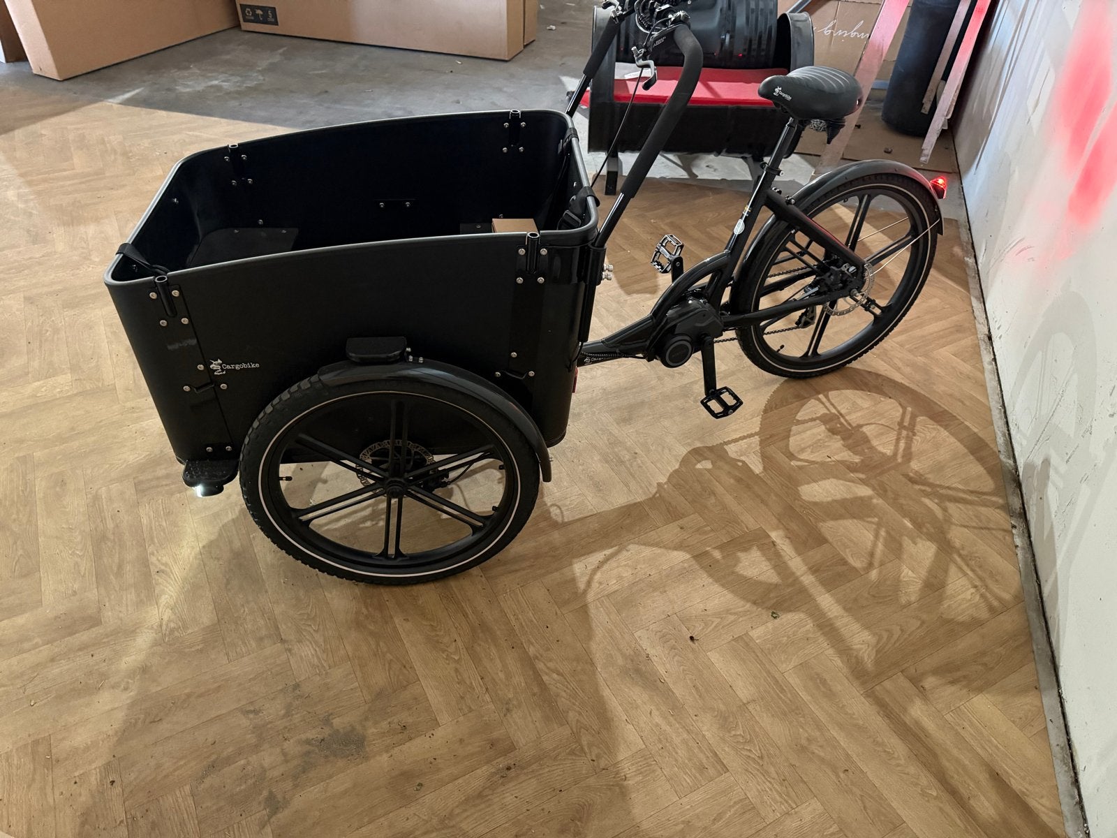 Bakfiets nieuw demo model 40km e bike Cargo bike of Sweden, 4 kinderen of meer, Schijfrem, Ophalen, Overige merken