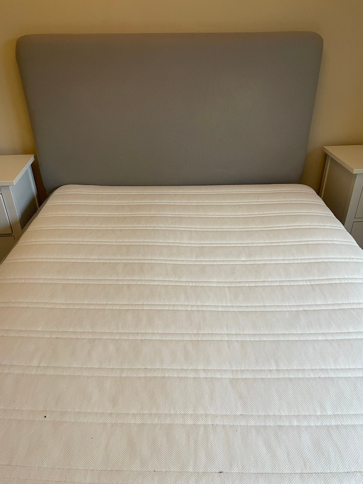 IKEA DUNVIK / ESPEVÄR bed 140x200 met hoofdbord, Ophalen, Gebruikt, Tweepersoons, 140 cm