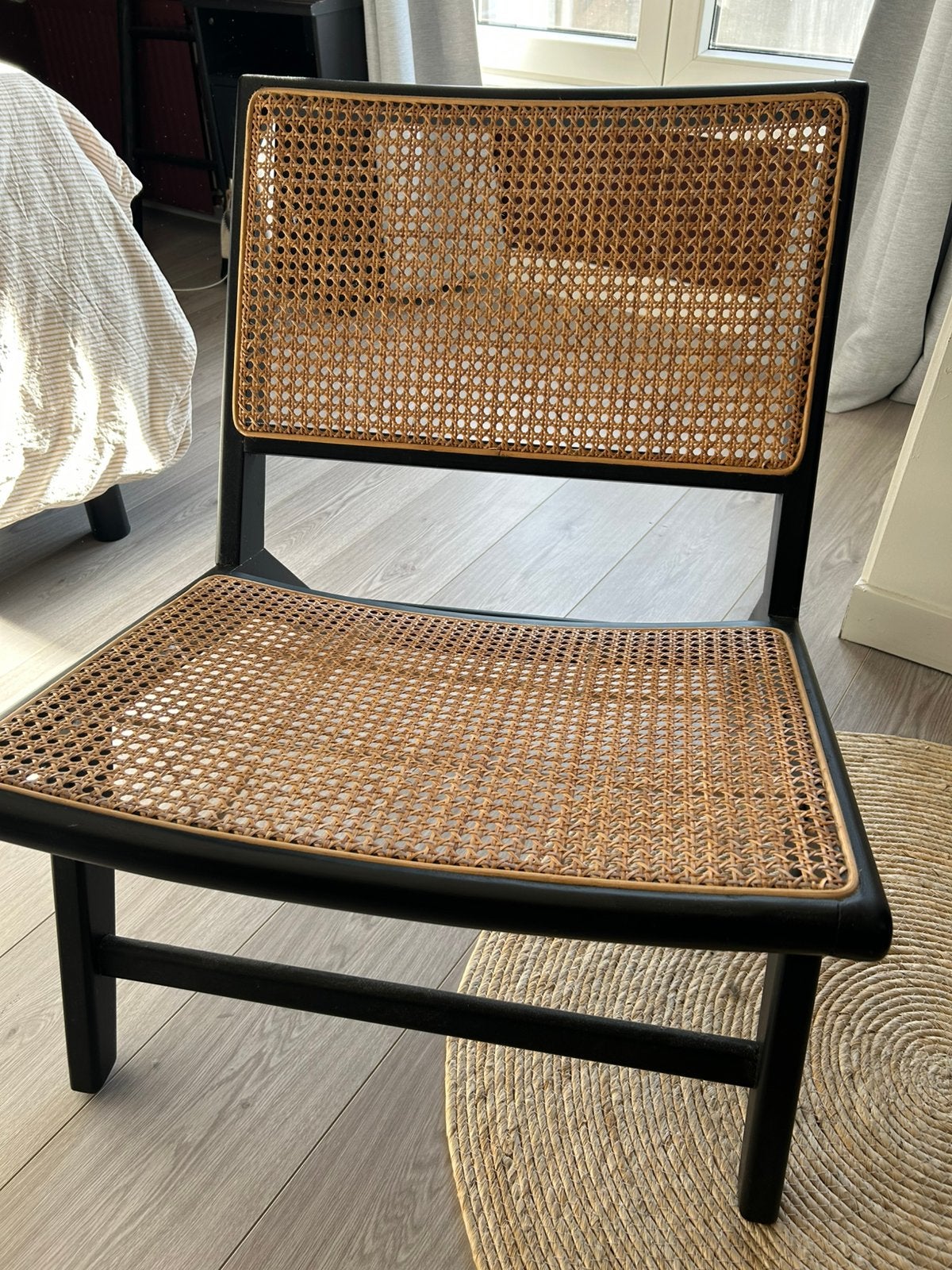 Rotan stoel, Ophalen, Zo goed als nieuw, Bruin, Eén