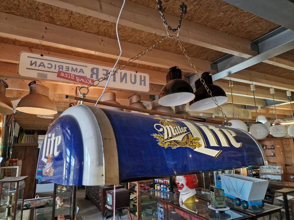 Usa  cafe lampen. lite miller. Budweiser, Ophalen, Gebruikt, Lichtbak of (neon) lamp