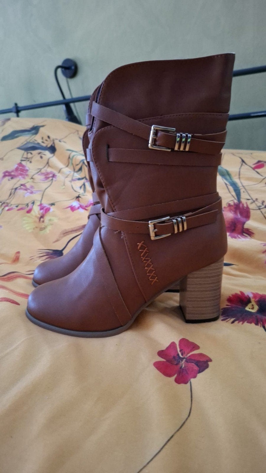 Vintage Dames Laarsjes Maat 38 - Bruin, Kleding | Dames, Ophalen of Verzenden, Gedragen, Bruin, Lage of Enkellaarzen