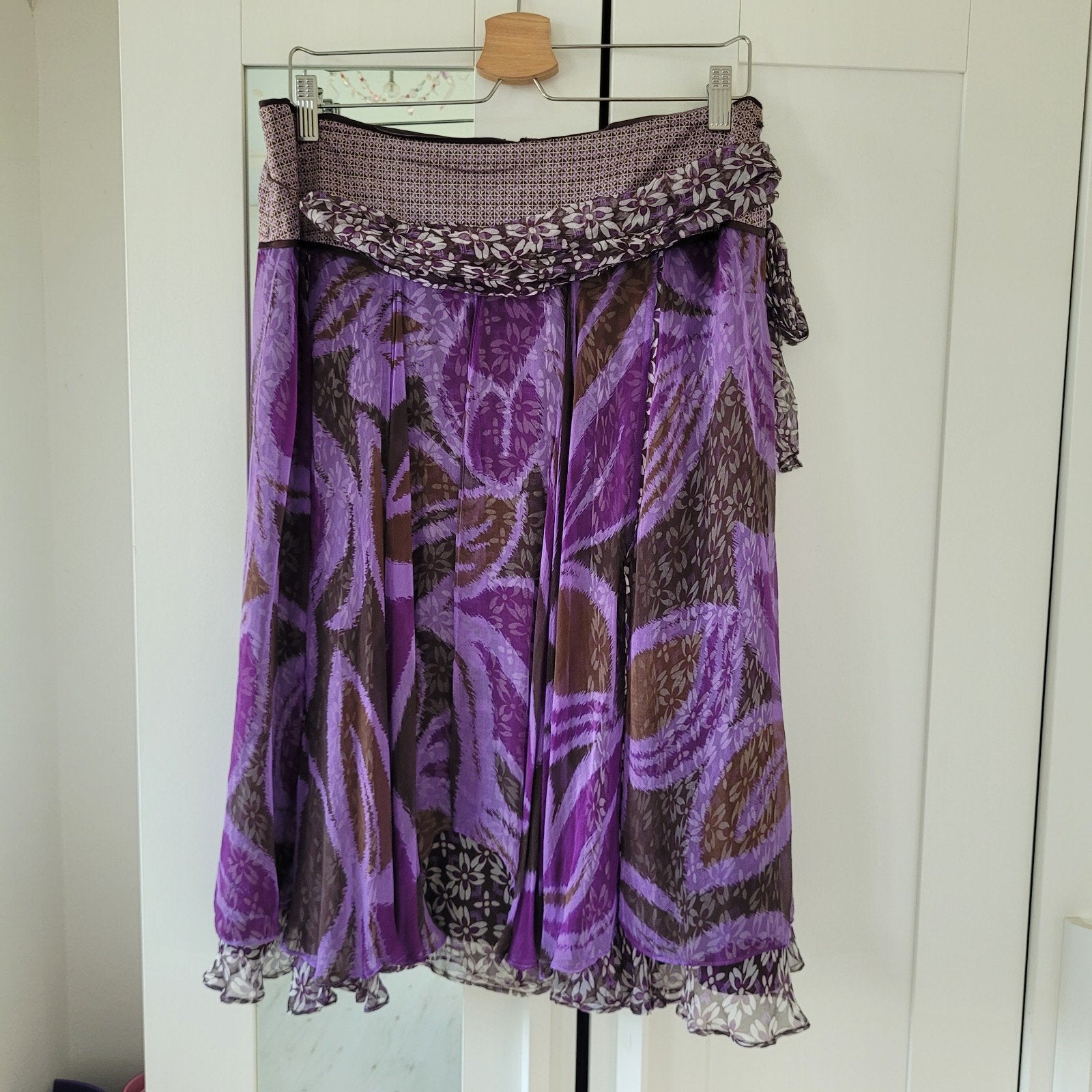 Stills Atelier midi rok 100% zijde maat 40 paars, Maat 38/40 (M), Paars, Ophalen of Verzenden, Zo goed als nieuw