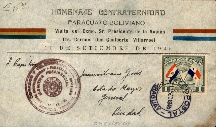 Paraguay - Stempels - 1945, Verzenden, Envelop