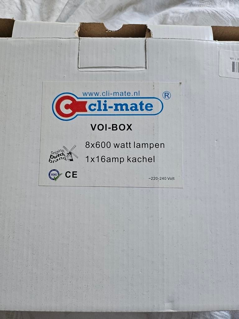 Cli-mate Voi-box schakelpaneel 8x600W lampen 1x16A kachel, Ophalen of Verzenden, Nieuw, Overige typen