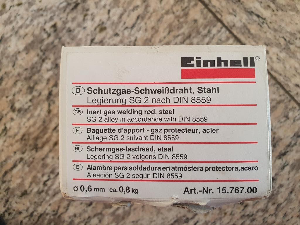 Einhell lasdraad SGA  (0,6 mm, 0,8 kg) 15.767.00, Ophalen of Verzenden, Nieuw, Co2